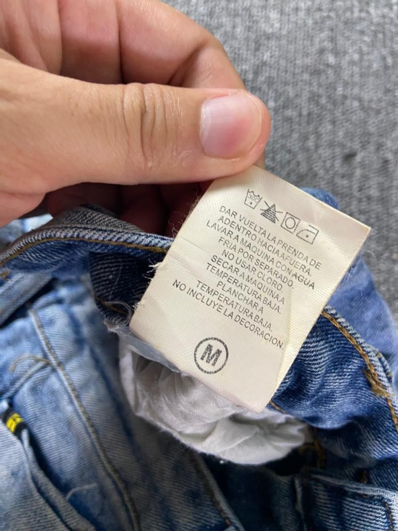 Japanese Brand Messi Jeans Collection Distressed Skinny Jeans (197) Size US 30 / EU 46 - 6 Thumbnail