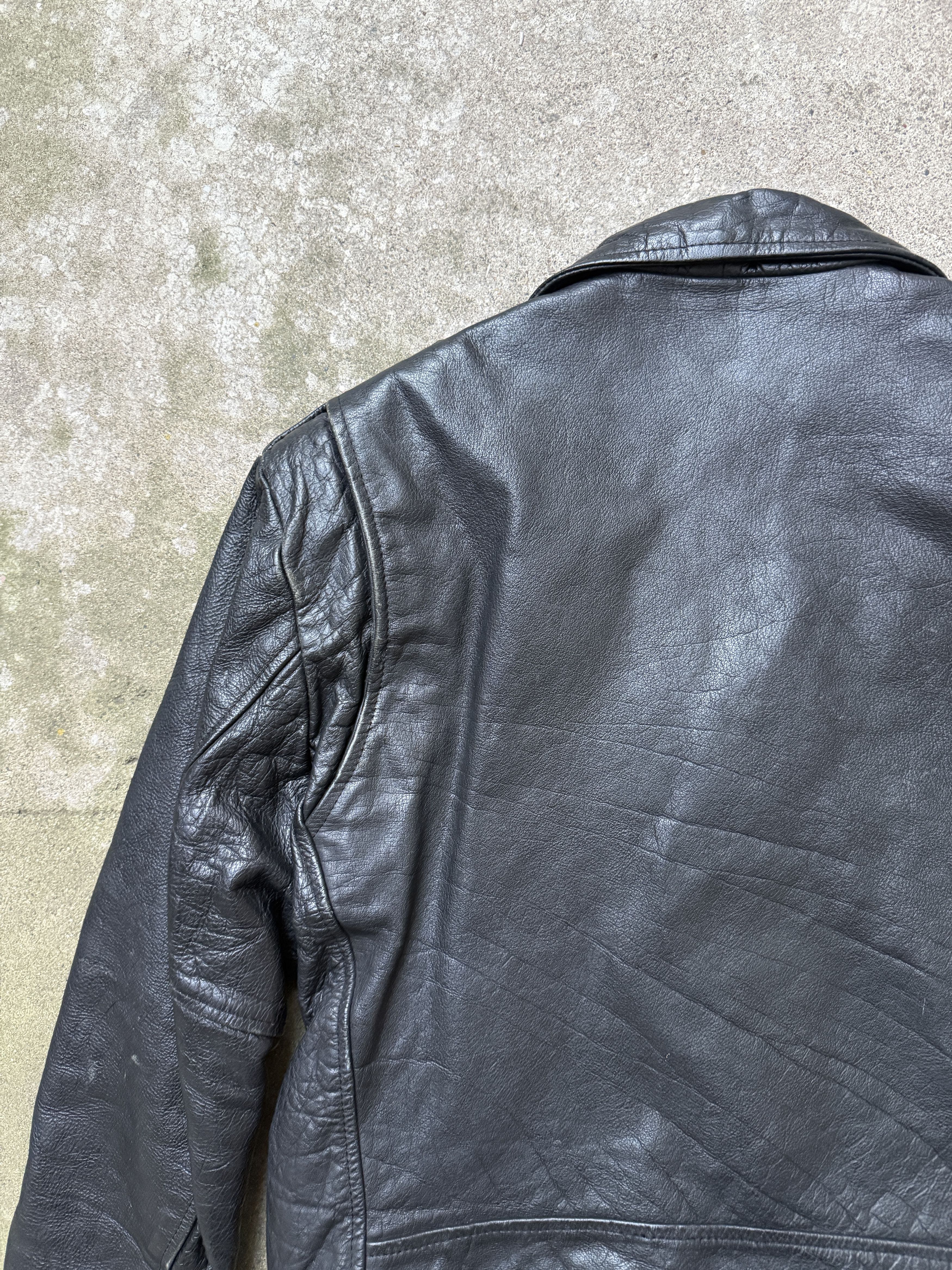 Vintage Wilson’s Leather Jacket vintage black biker rider XXL Size US XXL / EU 58 / 5 - 7 Thumbnail