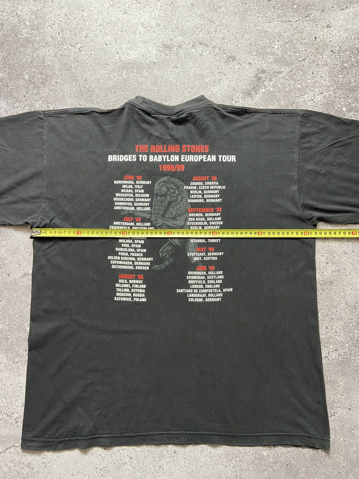 Band Tees Vintage 1998-99 Rolling Stones T Shirt Y2K Tee Babylon Tour Size US L / EU 52-54 / 3 - 9 Thumbnail