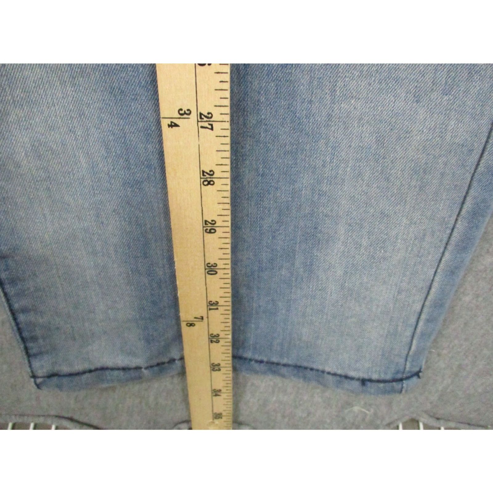 Ecko Unltd. Ecko Unltd Jeans Mens 44x31 Blue Relaxed Fit Distressed Denim Straight Leg Pants Size US 44 / EU 60 - 5 Thumbnail