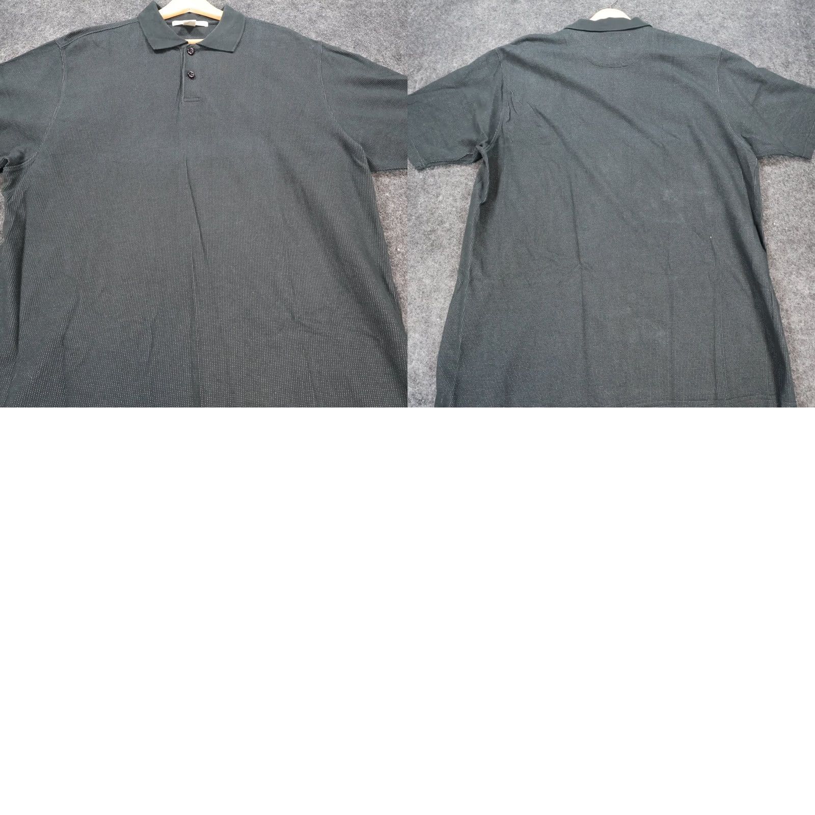 Perry Ellis Perry Ellis Polo Shirt Mens XL Black Textured Dotted Short Sleeve Size US XL / EU 56 / 4 - 8 Thumbnail