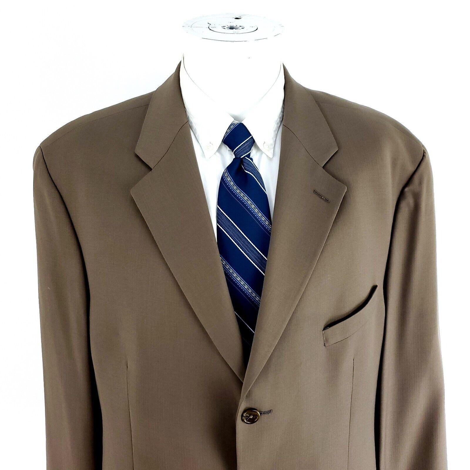 Chaps Ralph Lauren Chaps Ralph Lauren Wool Cashmere 3 Button Blazer 46L Brown H Size 46L - 1 Thumbnail