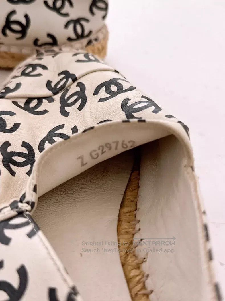 Chanel Chanel Full logo straw-knut fisherman's shoes Size US 6.5 / IT 36.5 - 7 Thumbnail