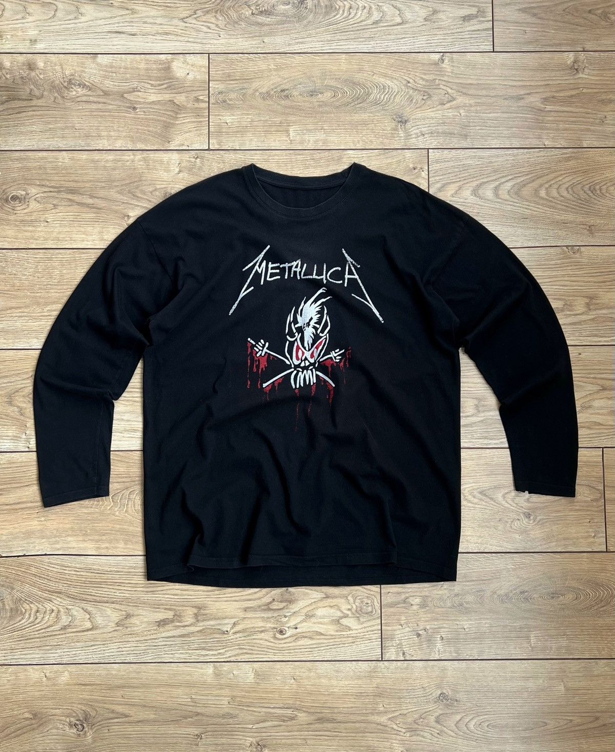 Band Tees Vintage Metallica Long Sleeve Distressed Size US XL / EU 56 / 4 - 1 Thumbnail