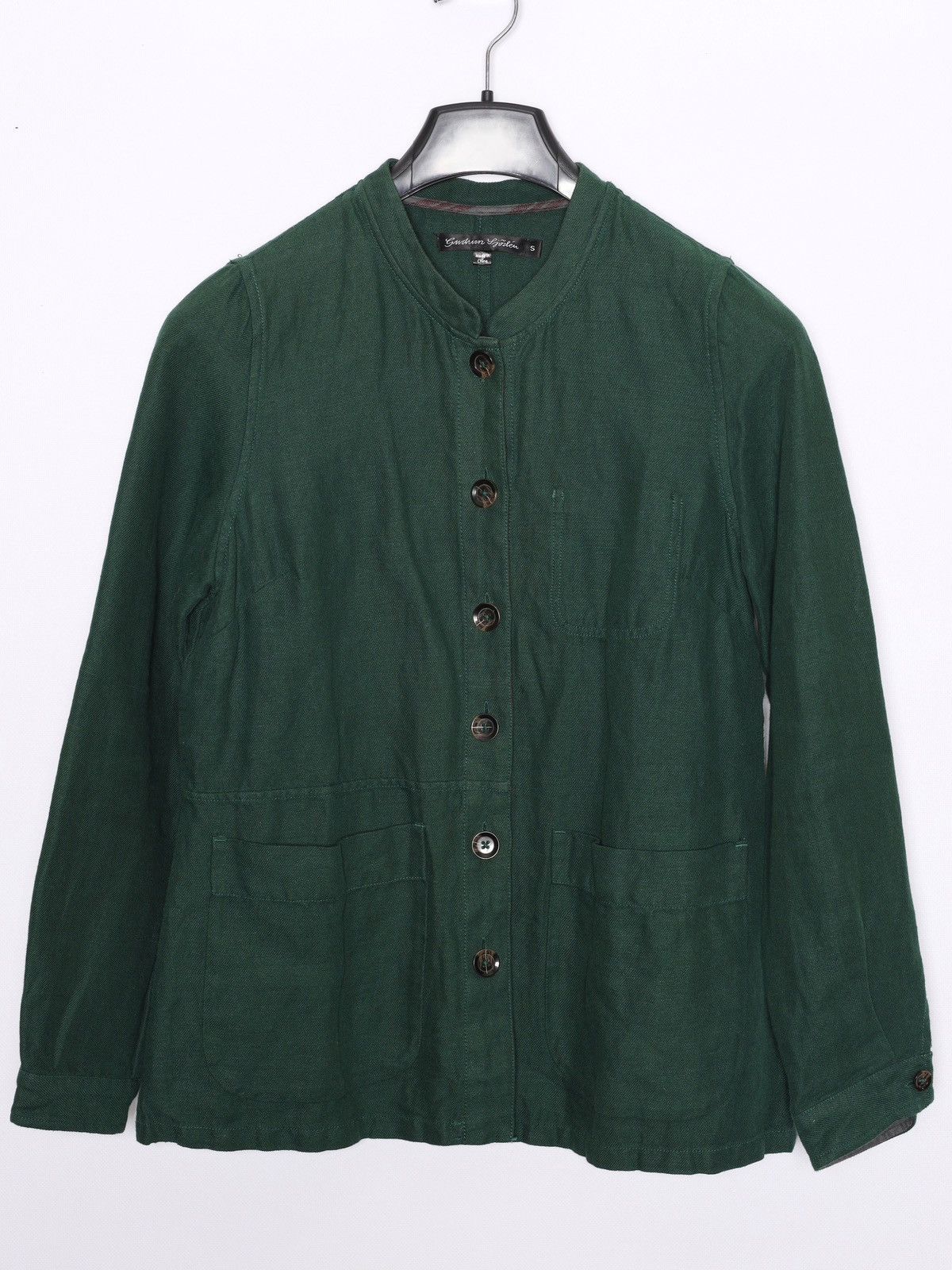 Gudrun Sjoden Gudrun Sjoden Linen Cotton Green Shirt Size S / US 4 / IT 40 - 6 Thumbnail