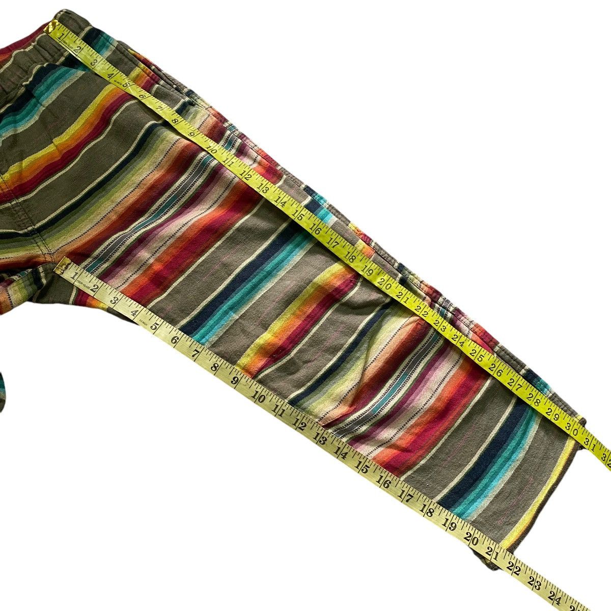 Wild Things Vintage Wildthings Rainbow Striped Cropped Pants Size US 28 / EU 44 - 16 Thumbnail