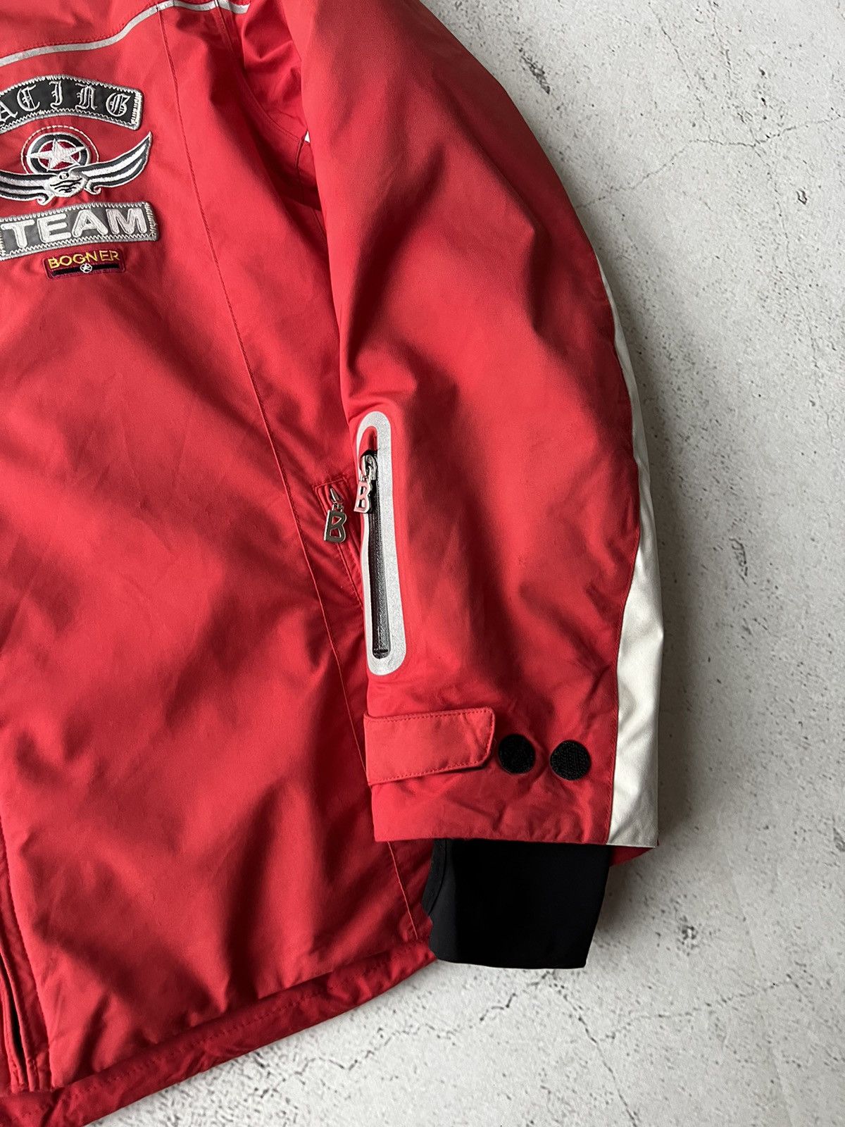 Bogner × Designer Bogner Team Racing Red Insulated Ski Jacket Size US L / EU 52-54 / 3 - 5 Thumbnail