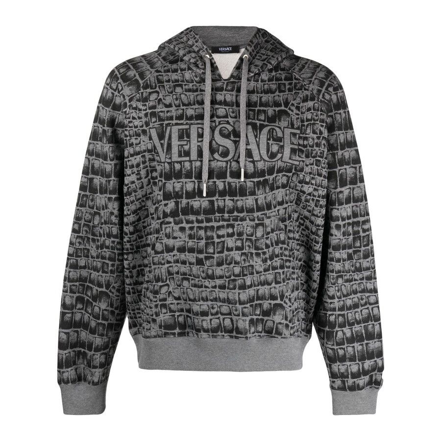 o1y0525 Logo Hoodie in Grey/Black