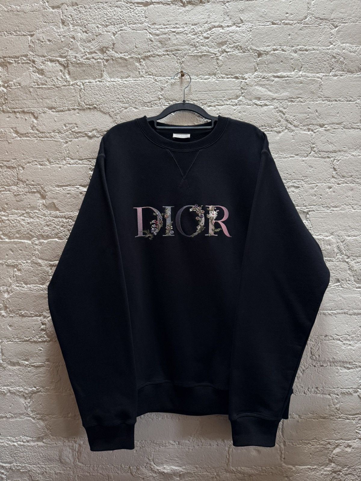 Dior SS21 Flowers Logo Crewneck Sweatshirt Size US XL / EU 56 / 4 - 1 Thumbnail