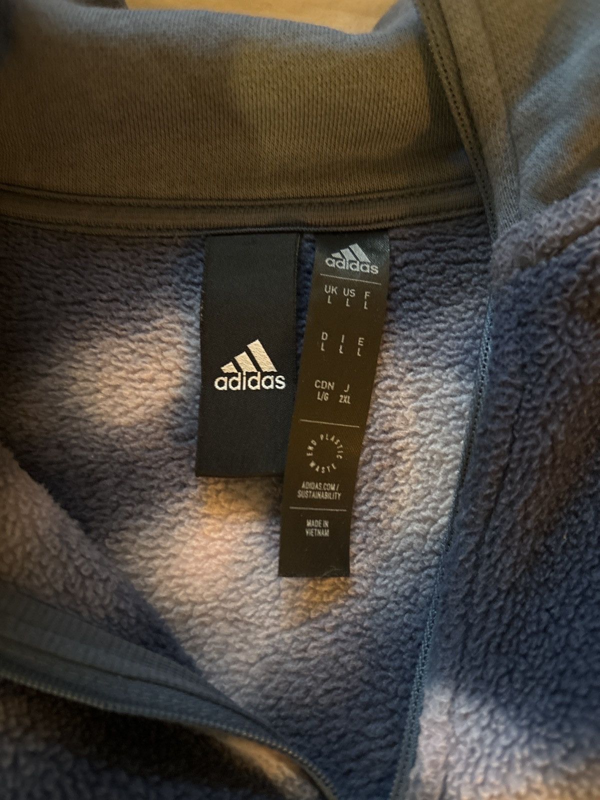 Adidas 1/4 zip acid fleece Size US L / EU 52-54 / 3 - 3 Thumbnail