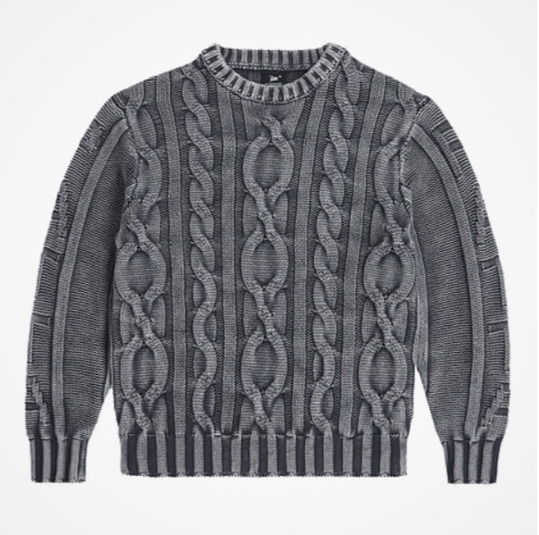 Patta o1mle0426 Patta Cable Knitted Cold Dye Jumper Sweater Size US XS / EU 42 / 0 - 4 Thumbnail