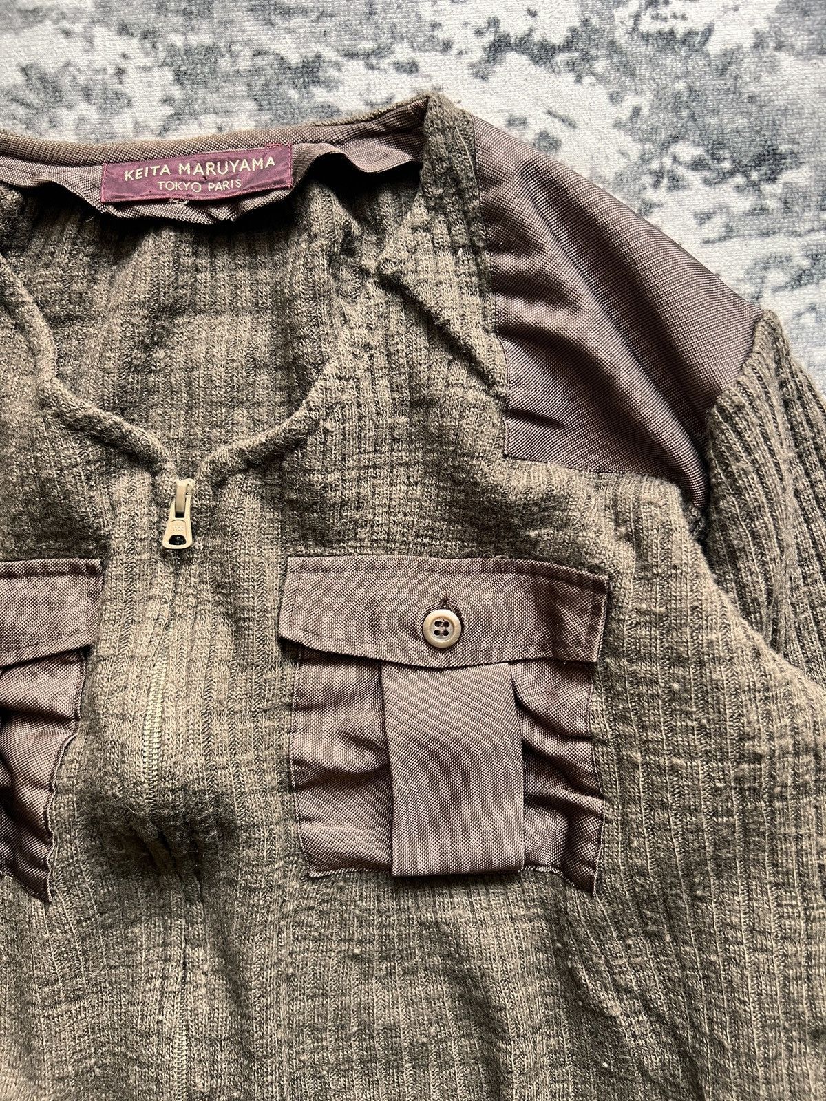 KEITAMARUYAMA Keita Mruyama Laine Wool Double Pocket Military Style Jacket Size US M / EU 48-50 / 2 - 5 Thumbnail
