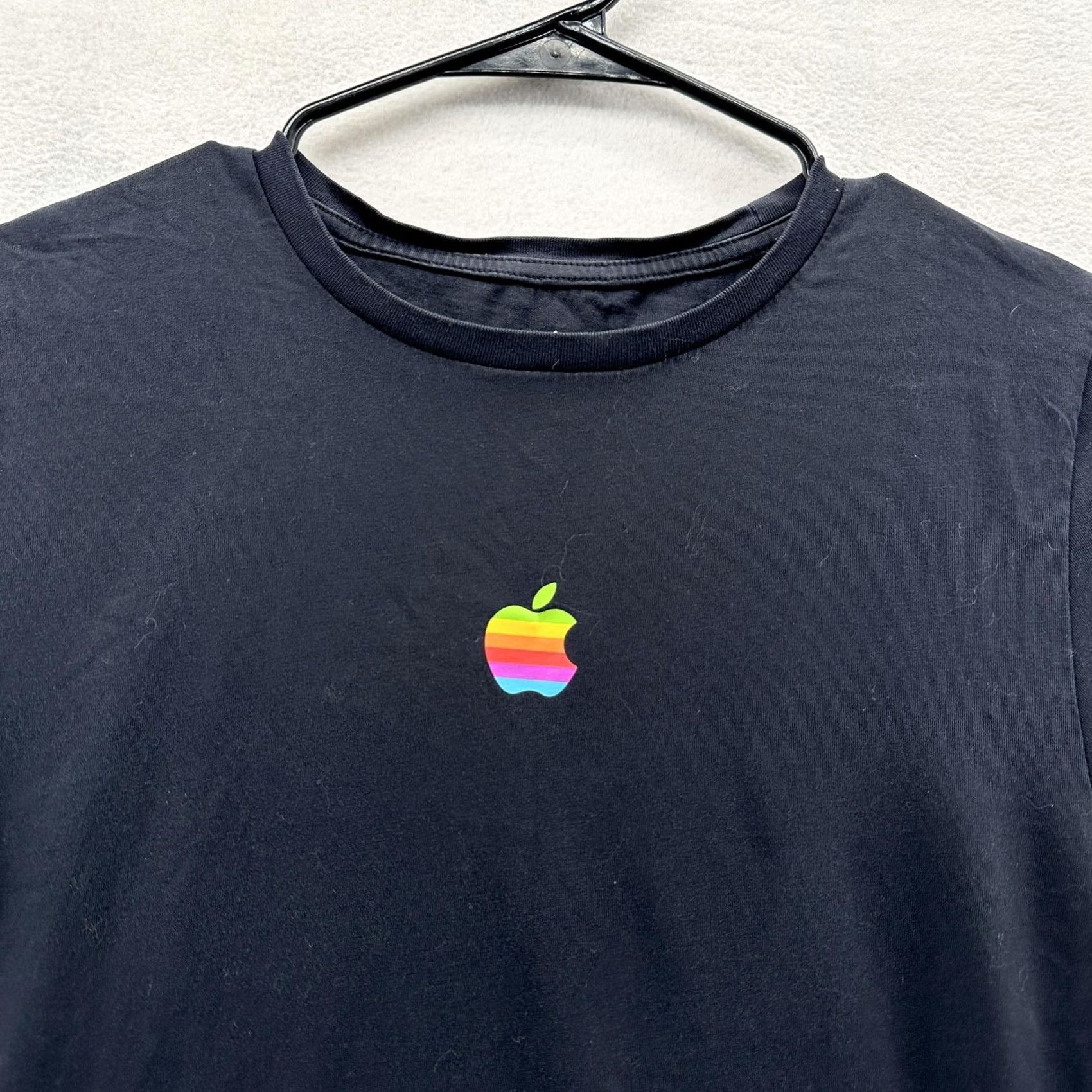 Apple VINTAGE Apple Shirt Mens Small Black Graphic Tee Short Sleeve Tech Size US S / EU 44-46 / 1 - 3 Thumbnail