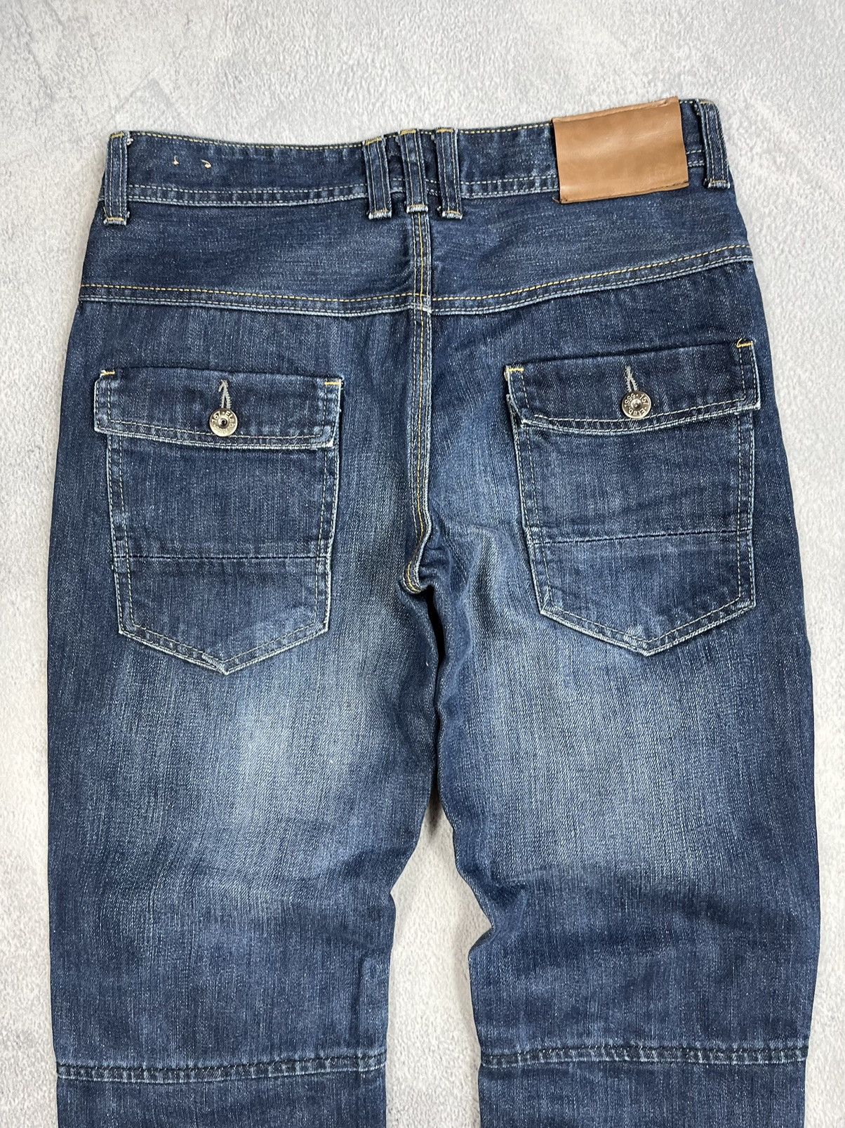 Japanese Brand × Vintage Vintage Y2K Japanese double knee jeans denim style size 28 Size 28" / US 6 / IT 42 - 6 Thumbnail