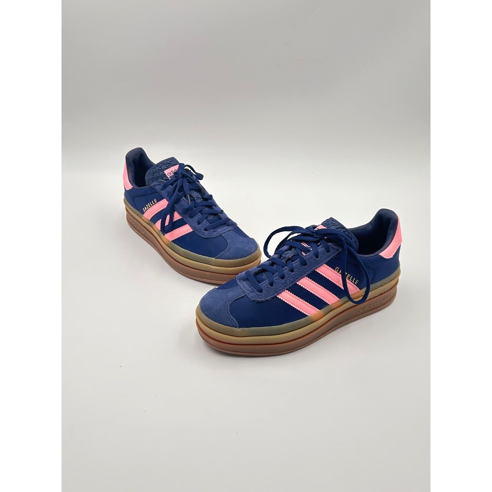 Adidas Adidas Gazelle Bold Women’s 7.5 Sneakers Dark Blue Pink IG43 Size US 7.5 / IT 37.5 - 4 Thumbnail