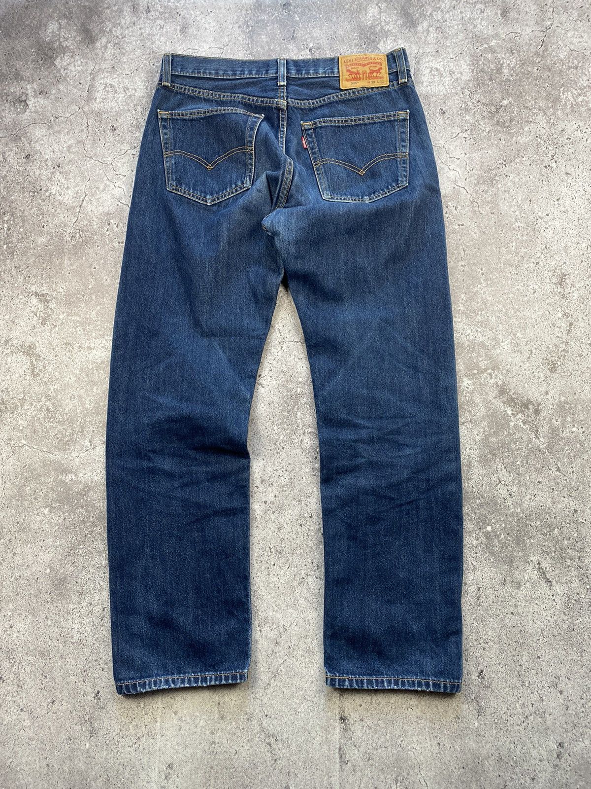 Japanese Brand × Levi's × Vintage Vintage y2k Levis 505 Baggy Washed Blue Jeans 33x32 Size US 33 - 5 Thumbnail