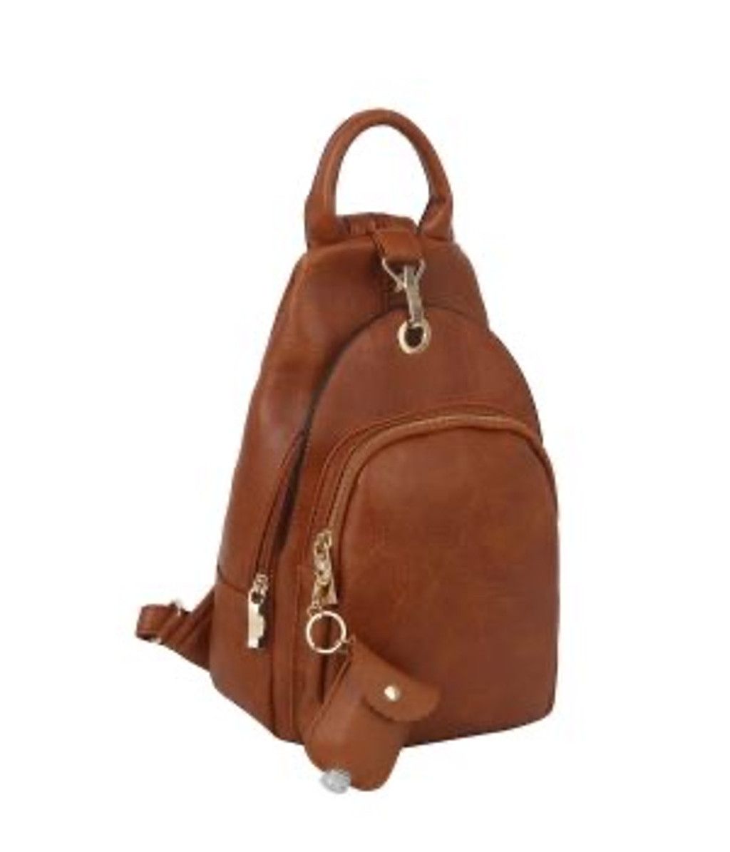 The Unbranded Brand LADIES BACKPACK SLING PURSE BROWN Size ONE SIZE - 1 Thumbnail