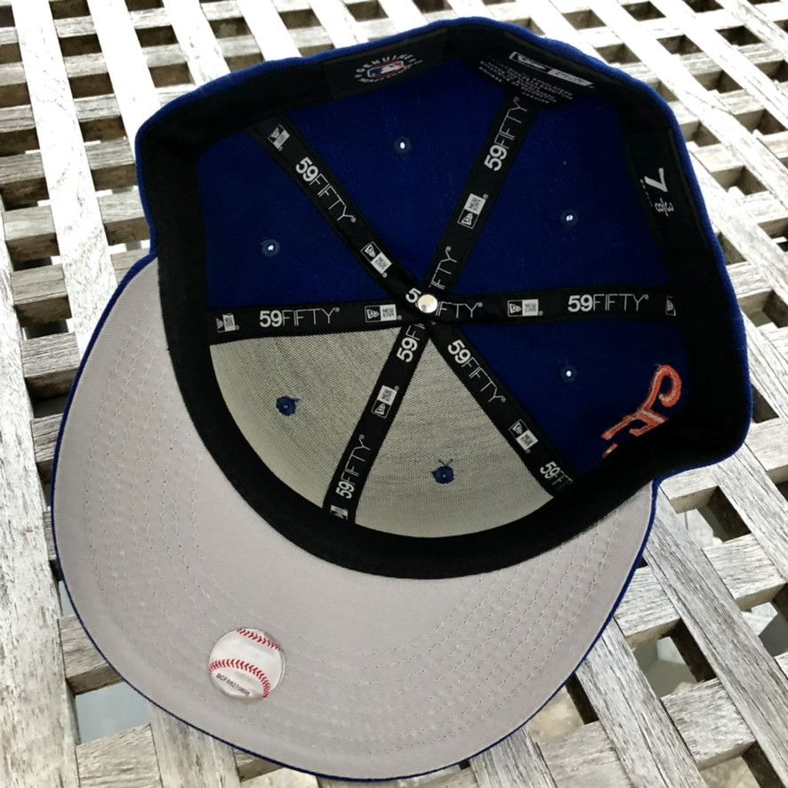 New Era NY Mets Empire State Script Wool Exclusive Fitted Hat 7 3/8 Size ONE SIZE - 4 Thumbnail