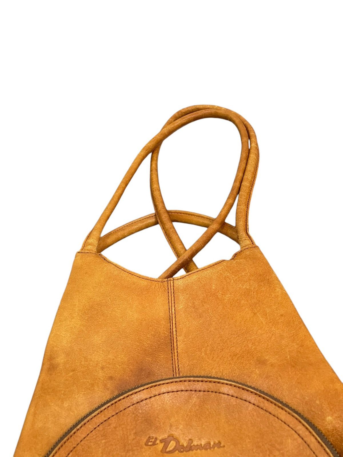 Japanese Brand Full Leather Vtg El Domain Backpack Bag 1🟩1 Size ONE SIZE - 9 Thumbnail