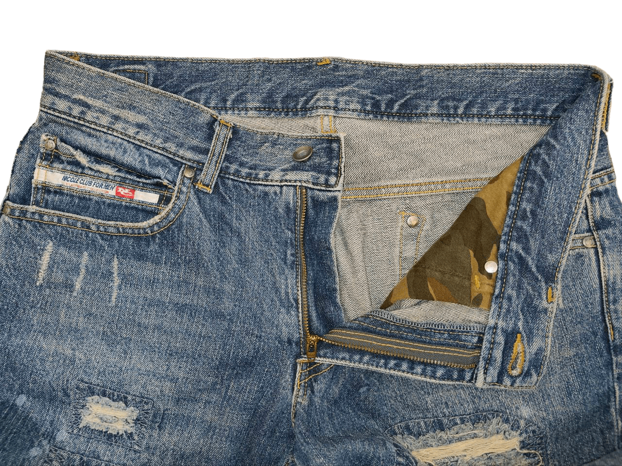 Japanese Brand Nicole Club Distressed Denim Size US 33 - 6 Thumbnail