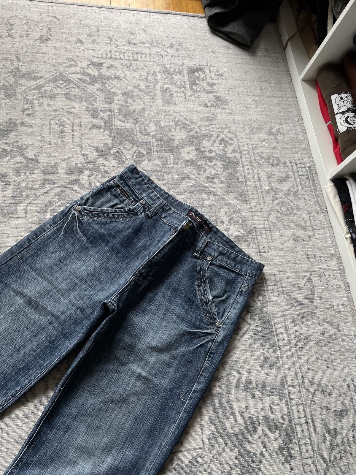 Other Vintage Avant Garde Jeans Flared Baggy Wide Japanese Y2K Size US 34 / EU 50 - 4 Thumbnail