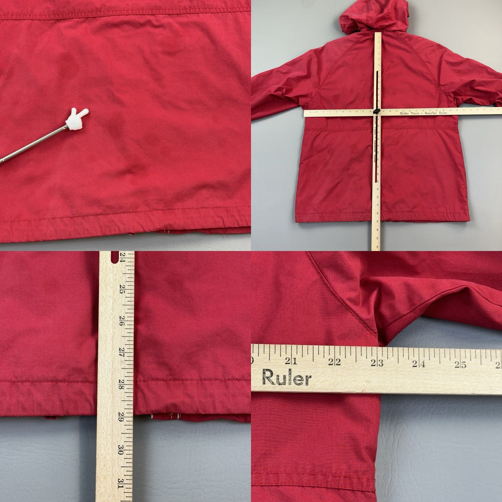 London Fog VINTAGE London Fog Jacket Women's Small Red Full Zip Removable Hood Rain Coat Size S / US 4 / IT 40 - 10 Thumbnail