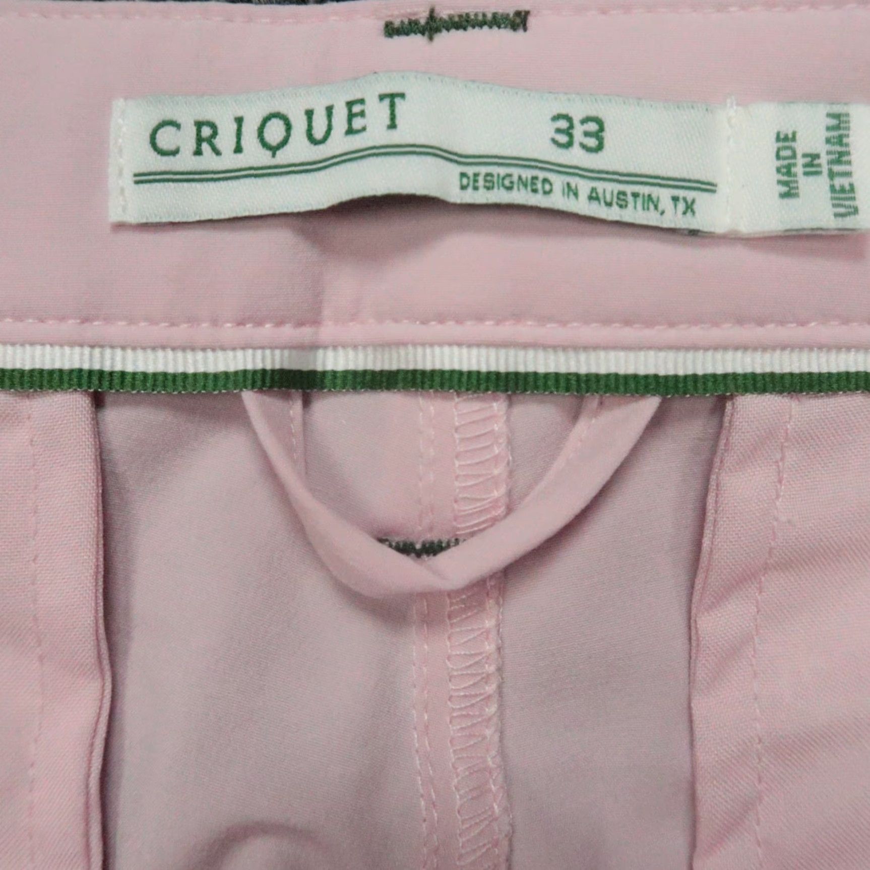 Vintage Criquet Shorts Mens 33 Pink Anytime Stretch Lightweight Chino NWT Size US 33 - 3 Thumbnail