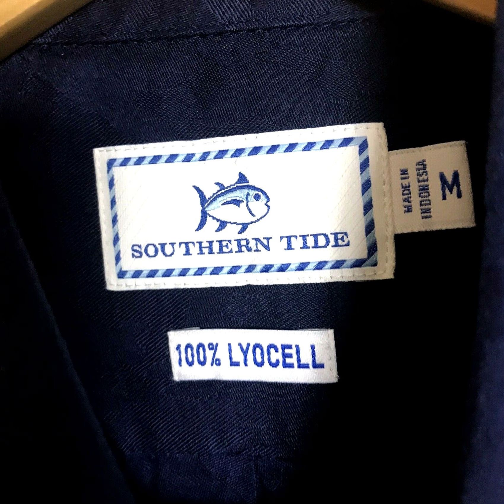 Southern Tide Southern Tide Shirt Mens Medium Dock CAMO Sport Button Up True Navy Lyocell Size US M / EU 48-50 / 2 - 2 Thumbnail