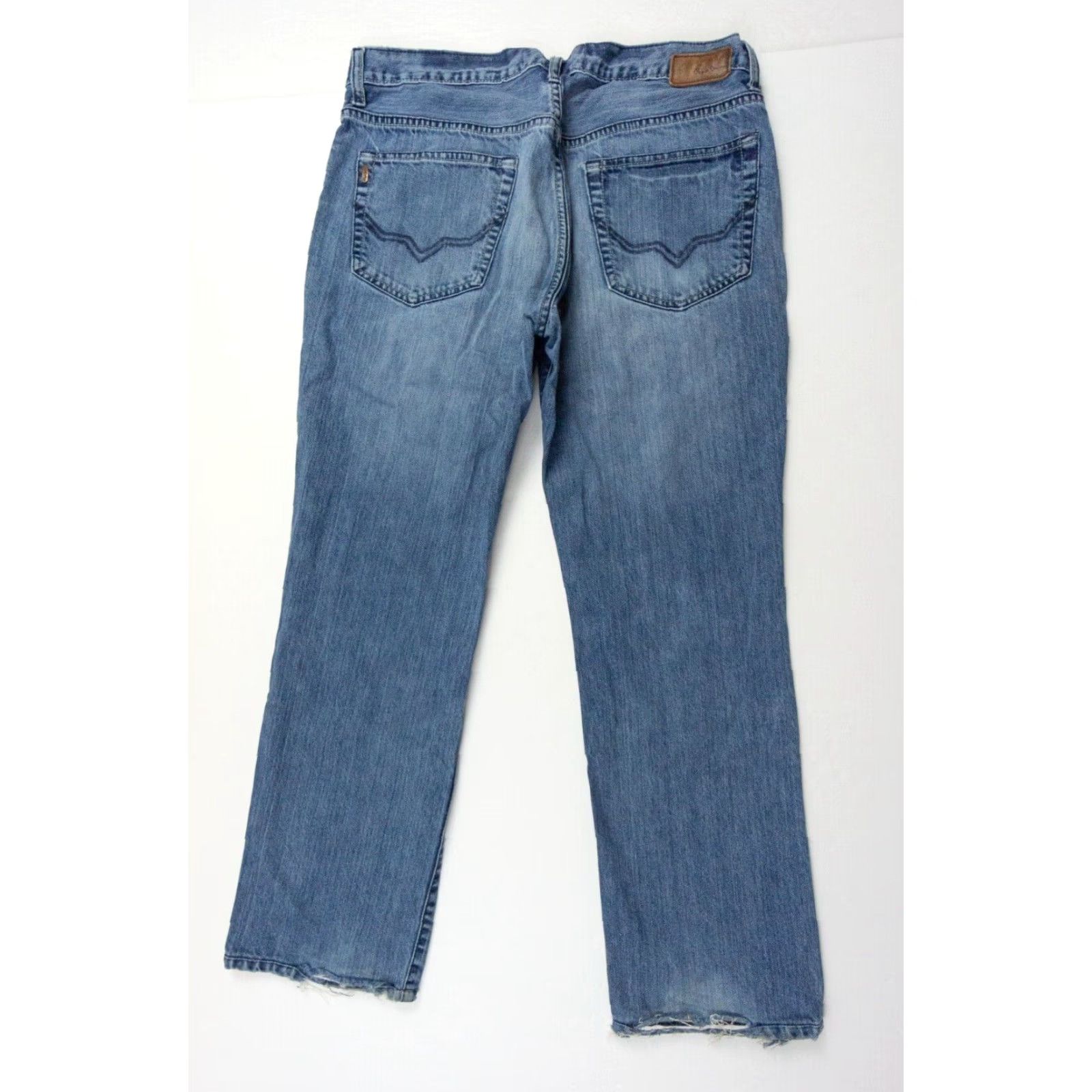 Pepe Jeans VINTAGE Pepe Jeans Jeans Men 34x29 Holborne Straight Regular Blue Denim Cotton 90s Concert Distressed Mens Size US 34 / EU 50 - 4 Thumbnail