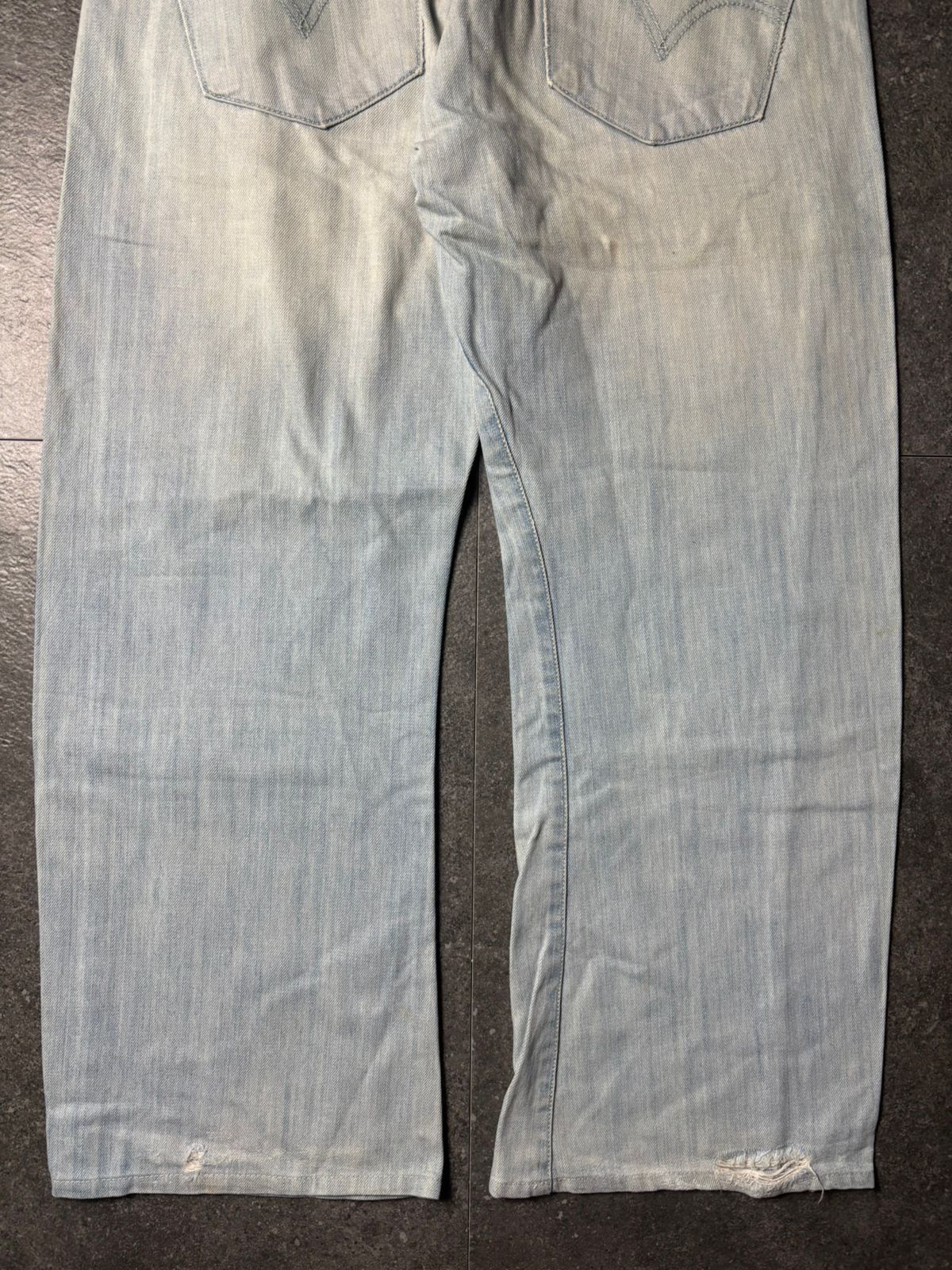 Levi's 2000s Levis Engineered Twisted Baby Blue Jeans Size US 32 / EU 48 - 15 Thumbnail