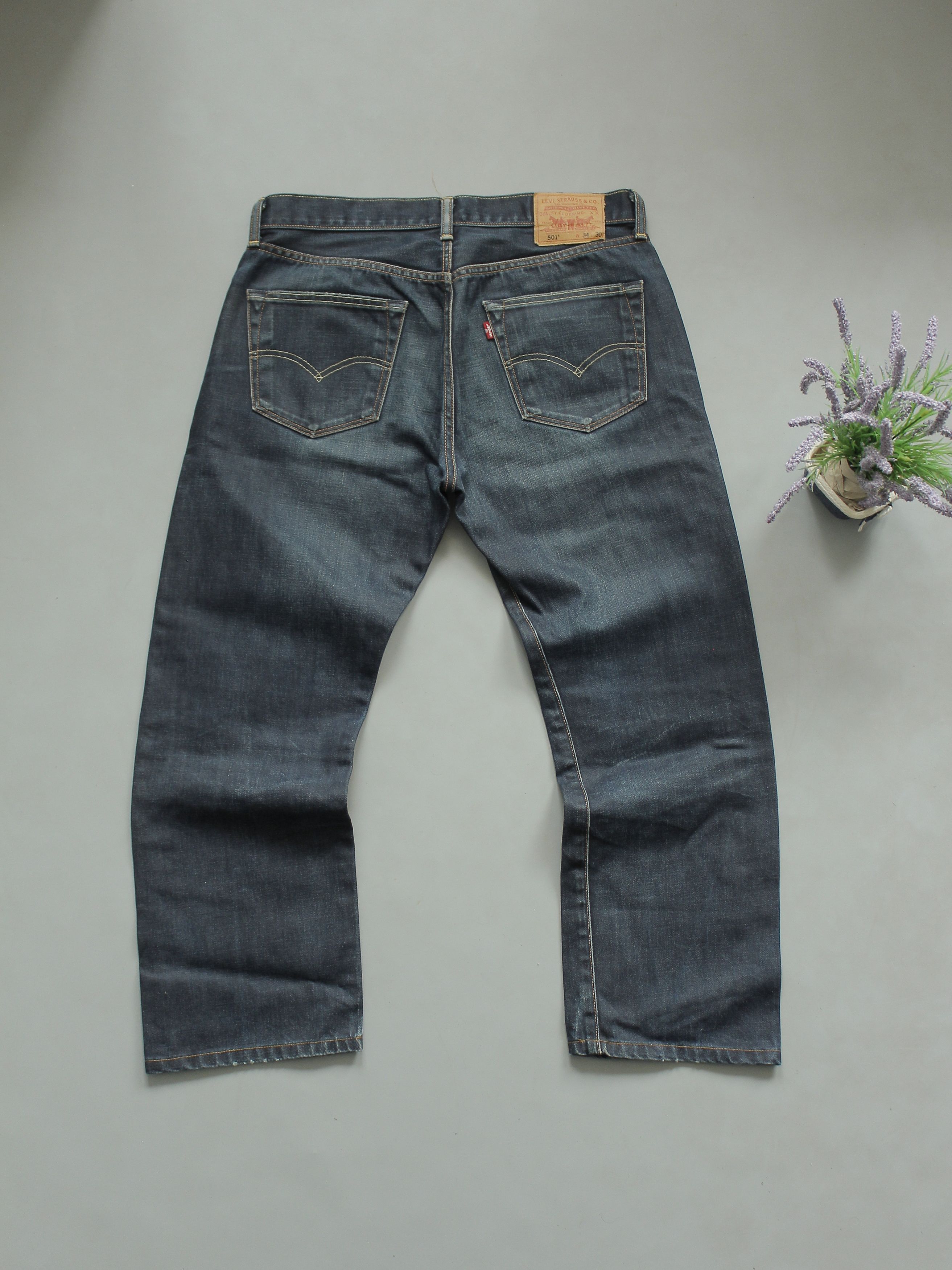 Levi's Levis 501 denim jeans mens 34 / 30 Levi's straight fit Size US 34 / EU 50 - 1 Thumbnail