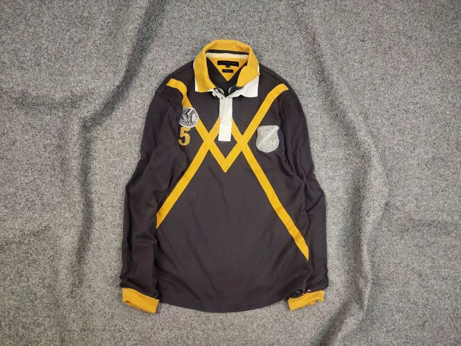 Other Vintage 90's Tommy Hilfiger rugby Shirt Polo Long Sleeve Size US L / EU 52-54 / 3 - 1 Thumbnail