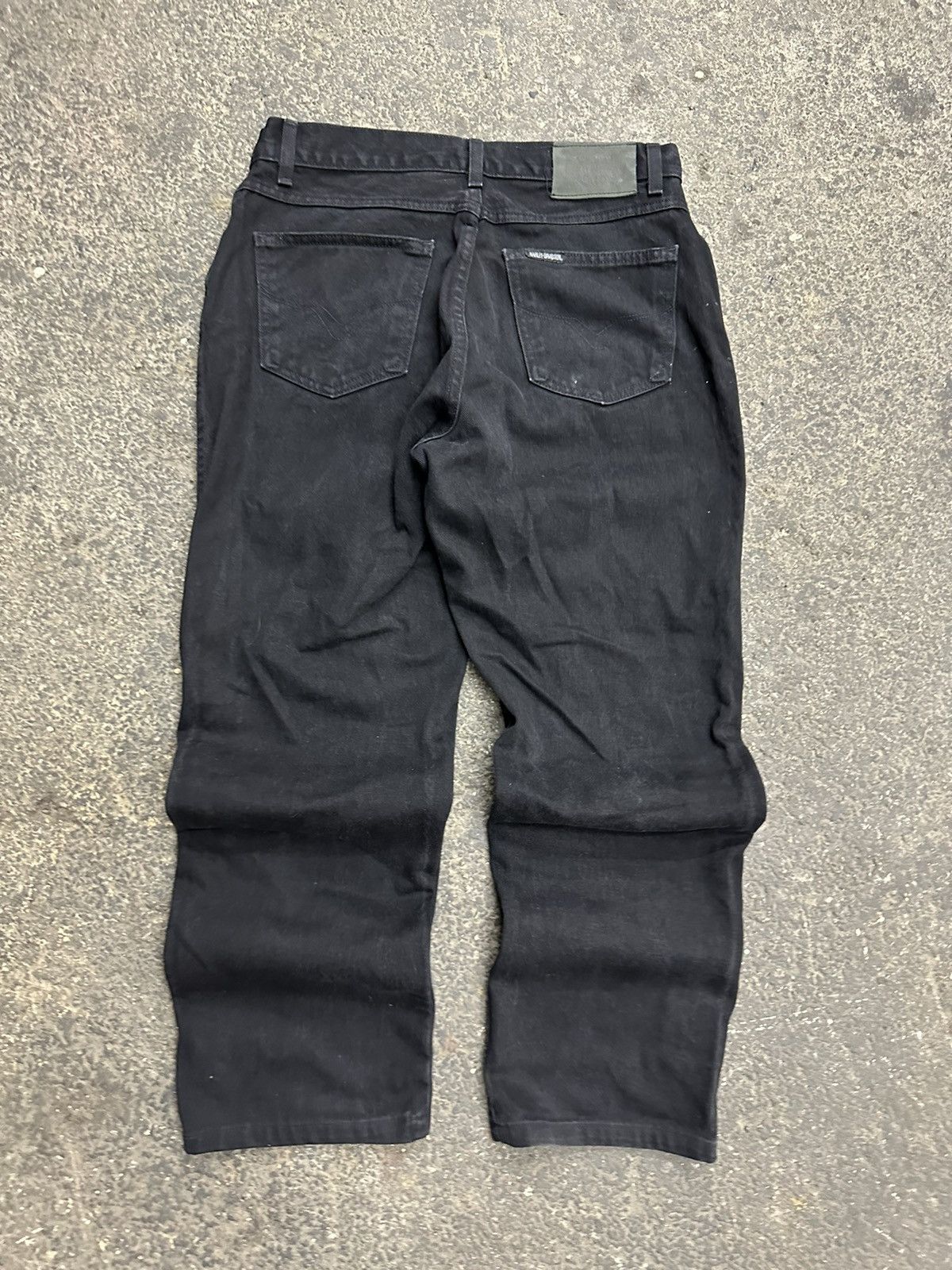 Harley Davidson × Vintage Y2K Harley Davidson black jeans Size US 33 - 3 Thumbnail