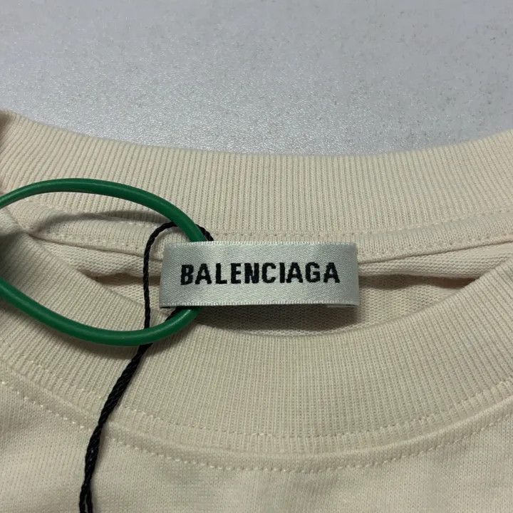 Balenciaga Balenciaga Solid Color Round Neck T-Shirt 0079-2507 Size M / US 6-8 / IT 42-44 - 2 Thumbnail