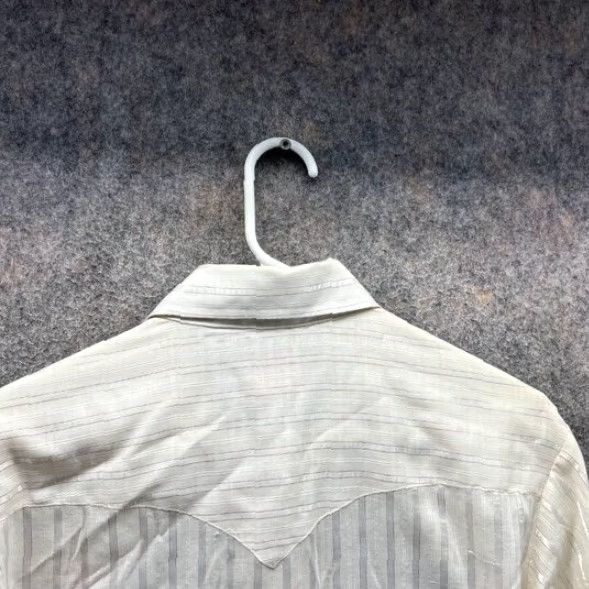 Vintage Miller Shirt Men 16-33 Yellow Striped Western Linen Button-Up Long Sleeve Casual Business Workwear Vintage No N/A Size US L / EU 52-54 / 3 - 6 Thumbnail