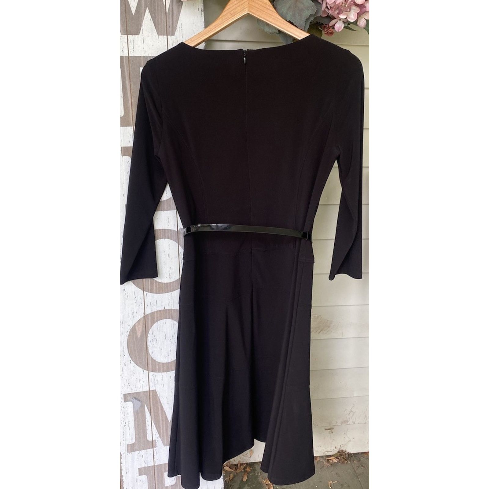 Evan Picone Evan Picone Black Label Dress Women’s Sz 4 Black Belted Size XS / US 0-2 / IT 36-38 - 3 Thumbnail