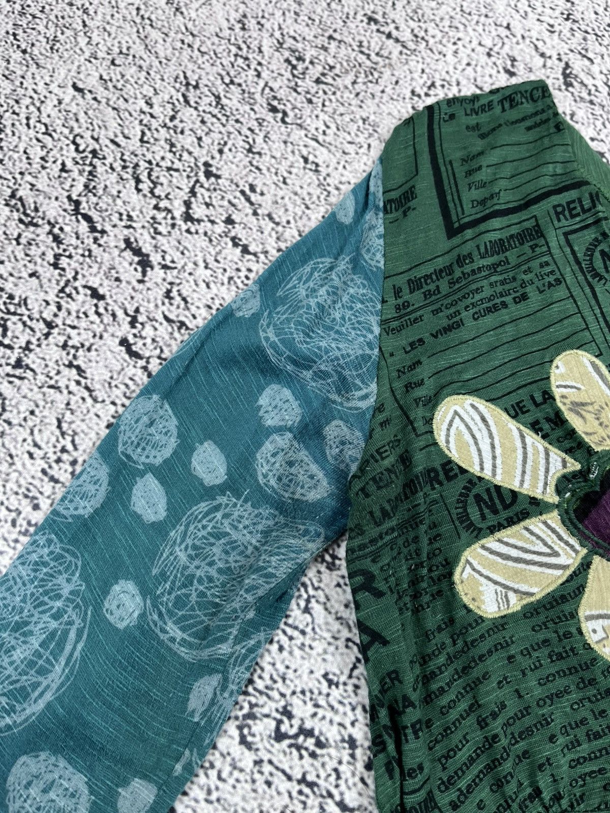 Desigual Vintage Desigual Y2K Graphic Patchwork Dress Green Boho Size XS / US 0-2 / IT 36-38 - 6 Thumbnail