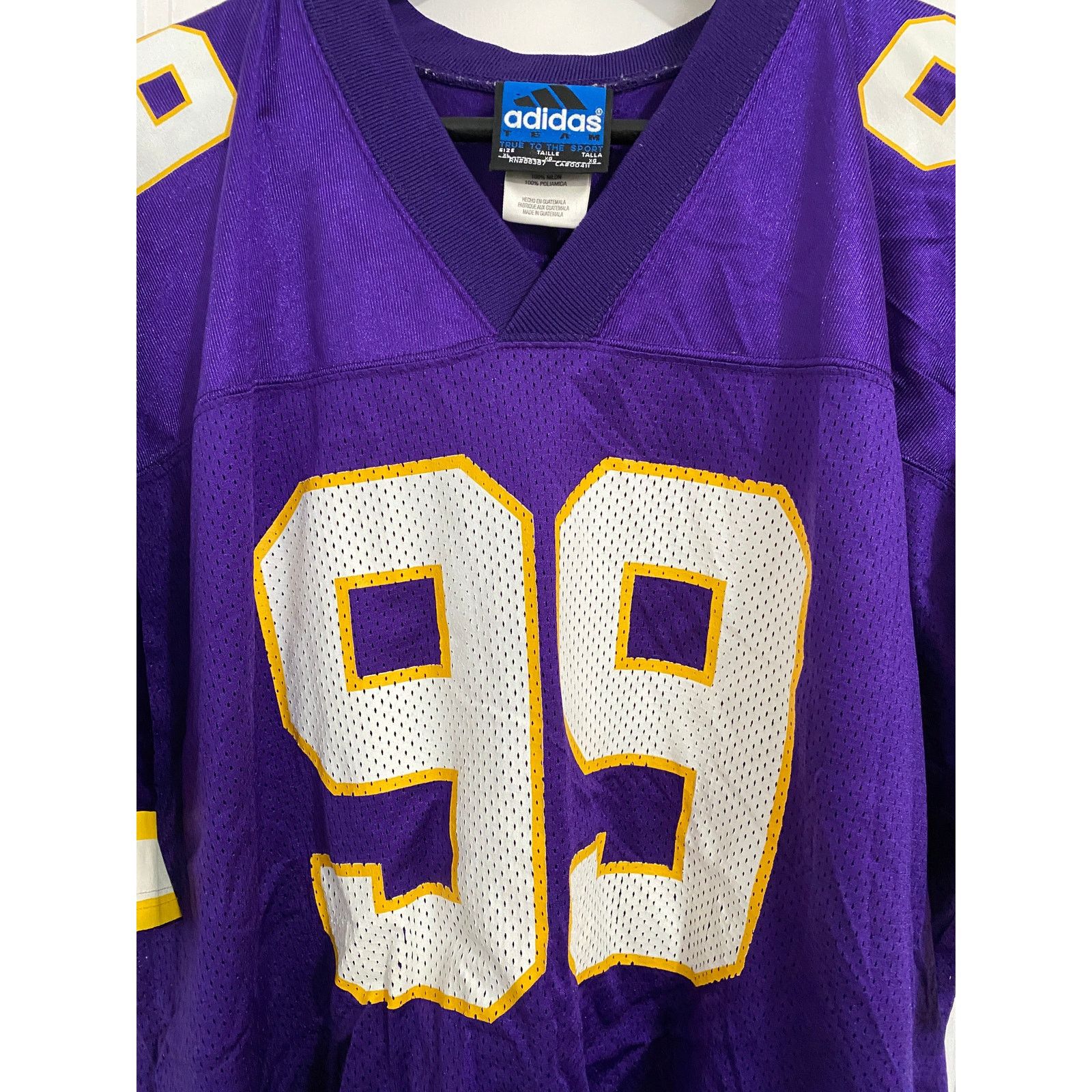Adidas Retro Minnesota Vikings Chris Hovan Jersey Size XL Size US XL / EU 56 / 4 - 4 Thumbnail