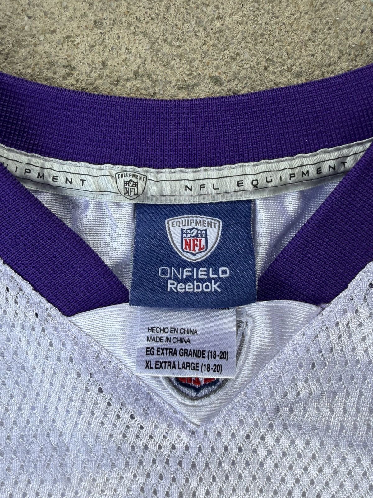 Reebok Vintage Reebok Vikings Brett Favre Jersey Size US XL / EU 56 / 4 - 4 Thumbnail