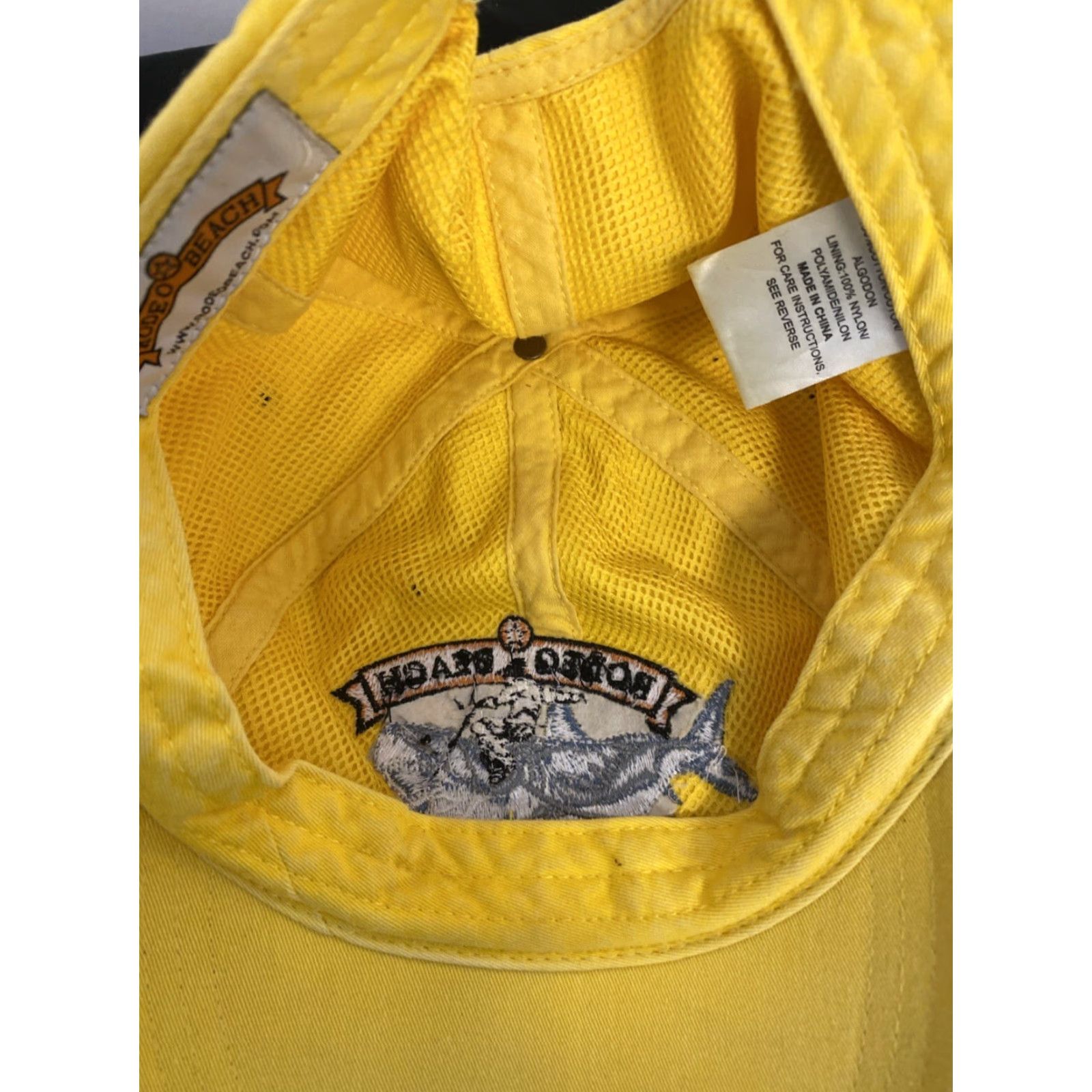 Logo 7 Rodeo Beach Baseball Cap Unisex One Size Yellow Embroidered Logo Adjustable Strap Size ONE SIZE - 8 Thumbnail
