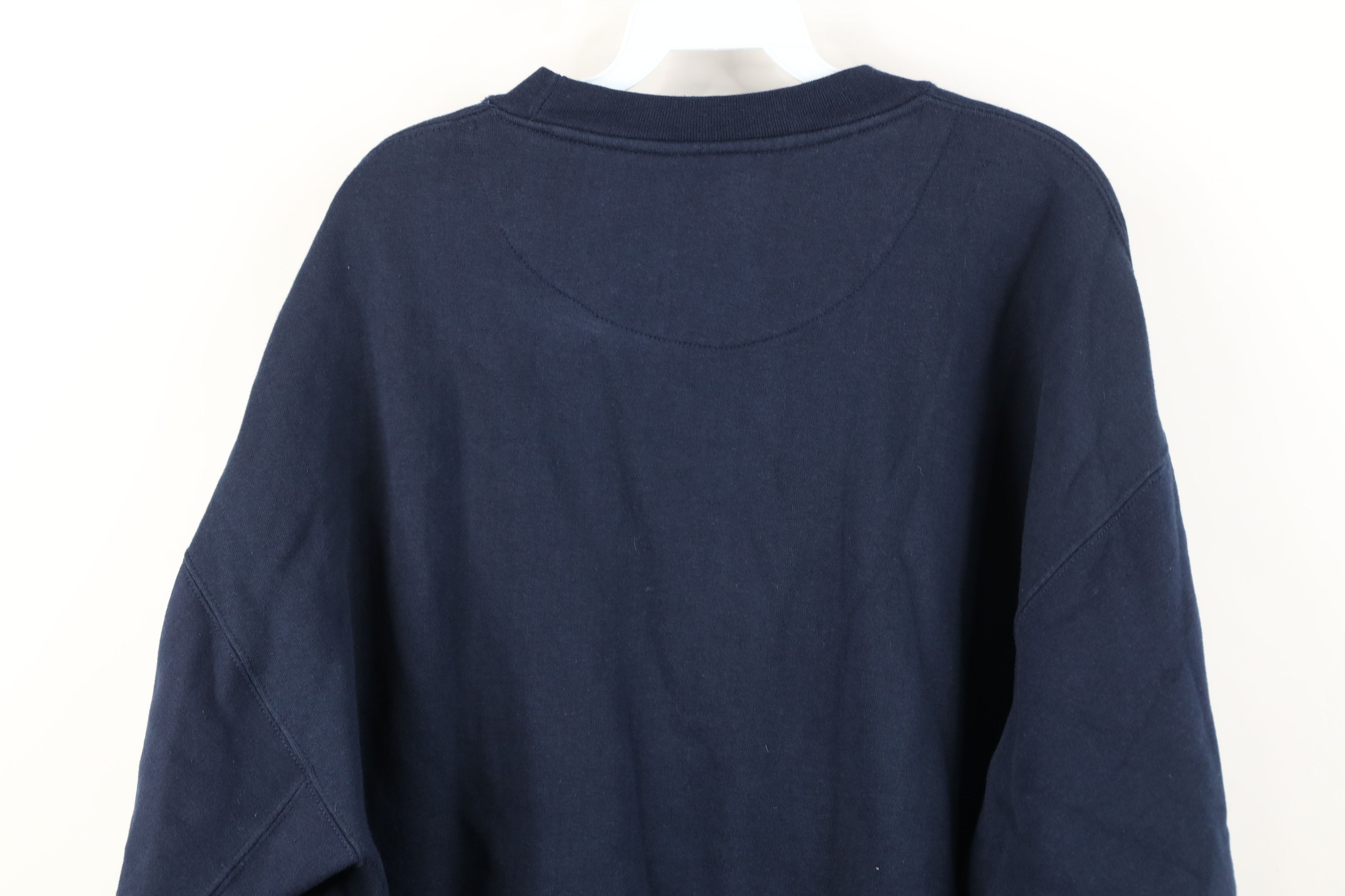 Vintage Deadstock Vintage 90s Y2K Streetwear Fit Sweatshirt Blue Size US XL / EU 56 / 4 - 14 Thumbnail