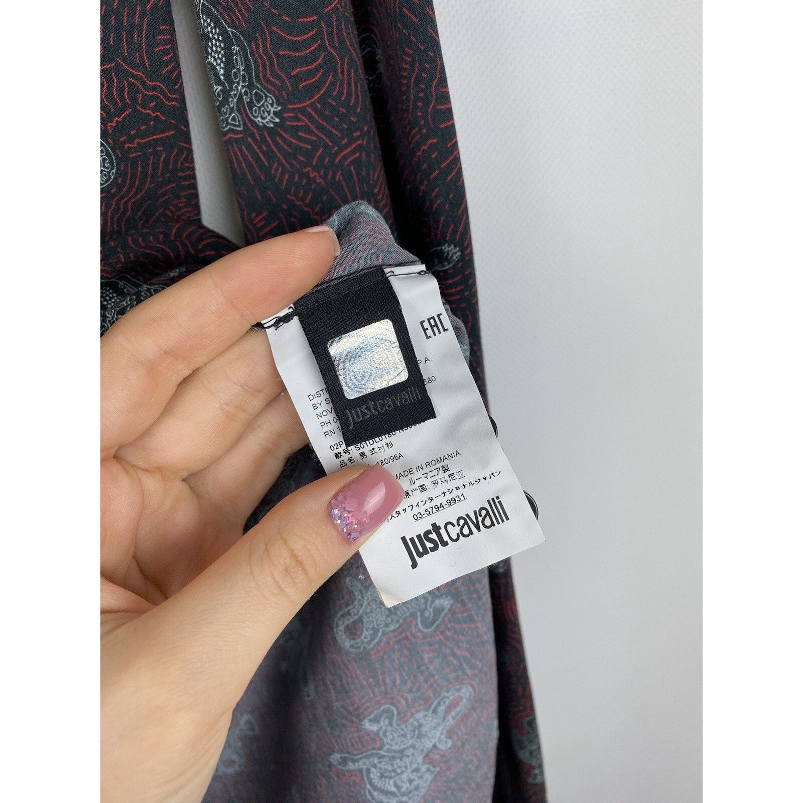 Just Cavalli Roberto Just Cavalli men’s overprinted tiger button up shirt Size US L / EU 52-54 / 3 - 8 Thumbnail