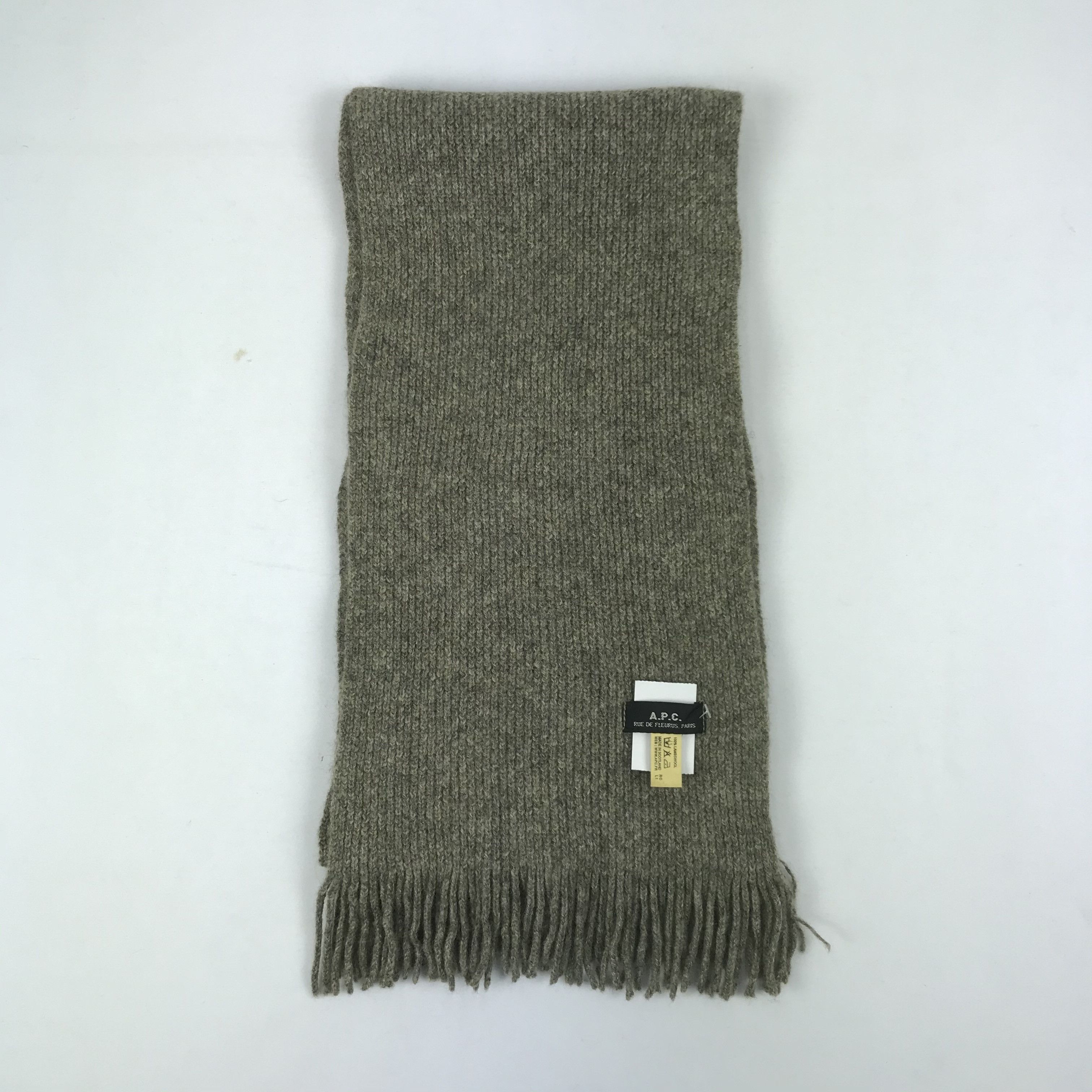 A.P.C. × Vintage Vintage A.P.C. Scarf APC Ribbed Wool Scarves Neckwear Size ONE SIZE - 2 Thumbnail