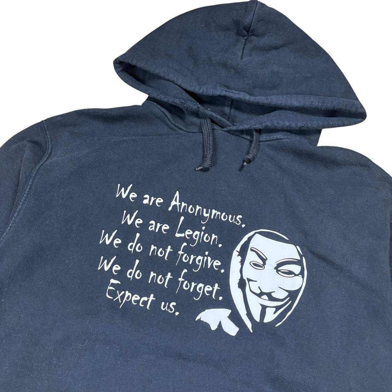 Japanese Brand Anonymous Hacker Hoodie Black Guy Fawkes Mask Size US XL / EU 56 / 4 - 3 Thumbnail