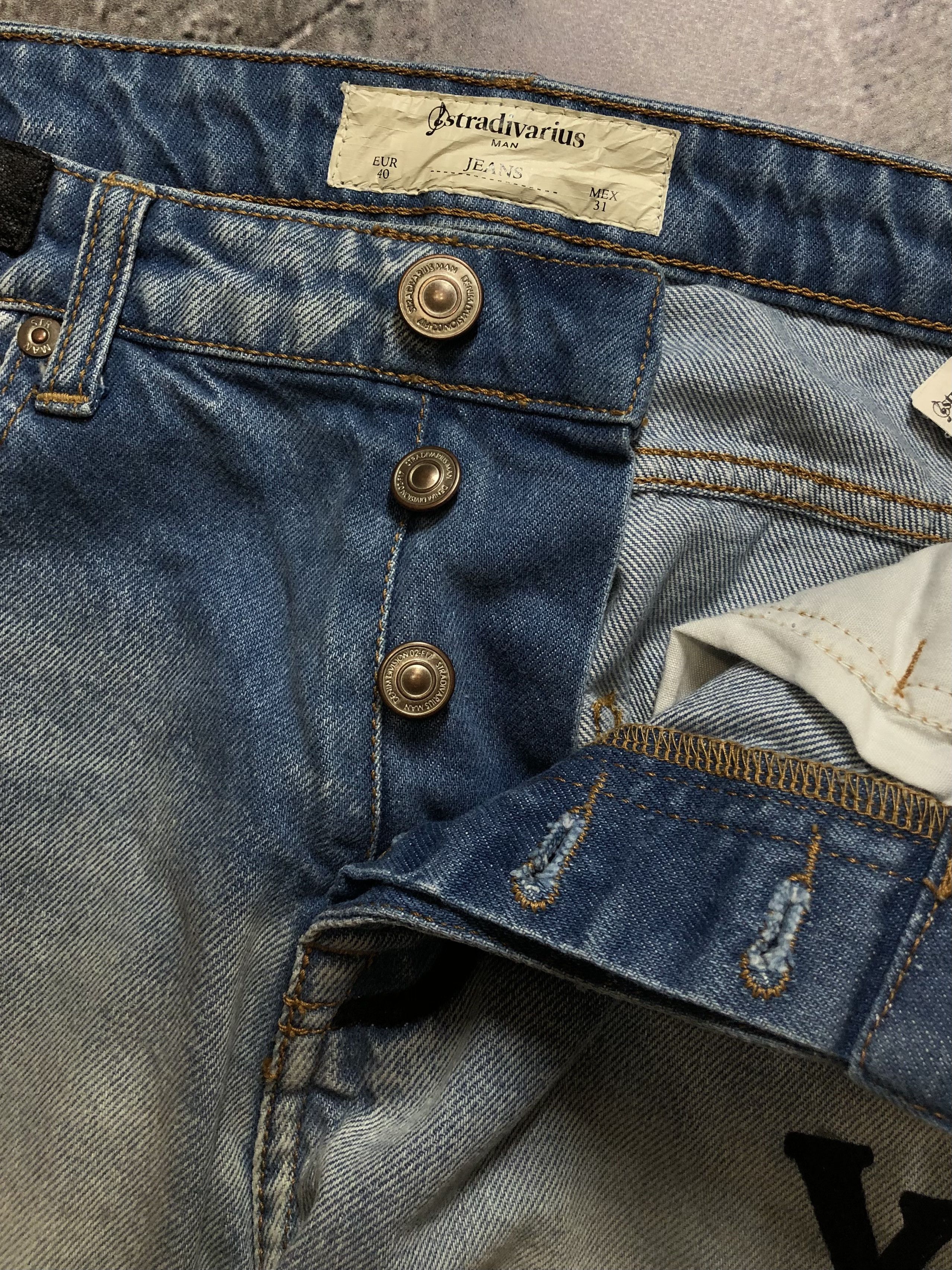 Vintage Stradivarius Distressed Vintage denim Jeans Size US 31 - 4 Thumbnail