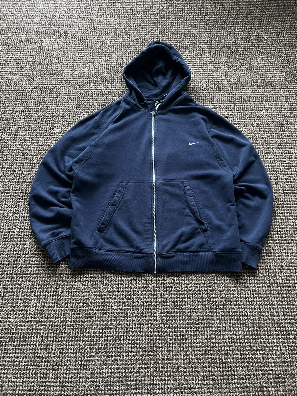 Nike Vintage Nike Zip Hoodie Y2K Basic Fit 90s USA Style Size US L / EU 52-54 / 3 - 3 Thumbnail