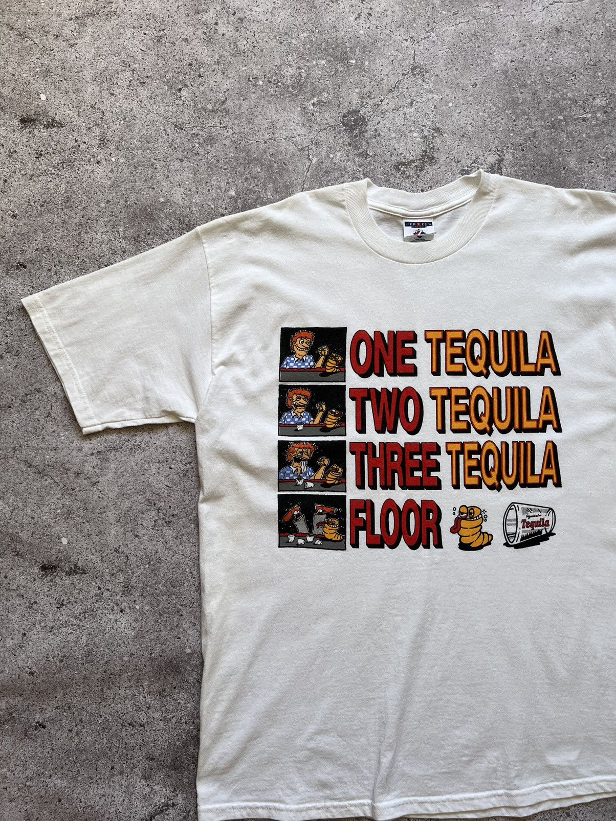 Vintage Vintage One Tequila Two Tequila Three Floor Humor T-shirt Size US L / EU 52-54 / 3 - 2 Thumbnail