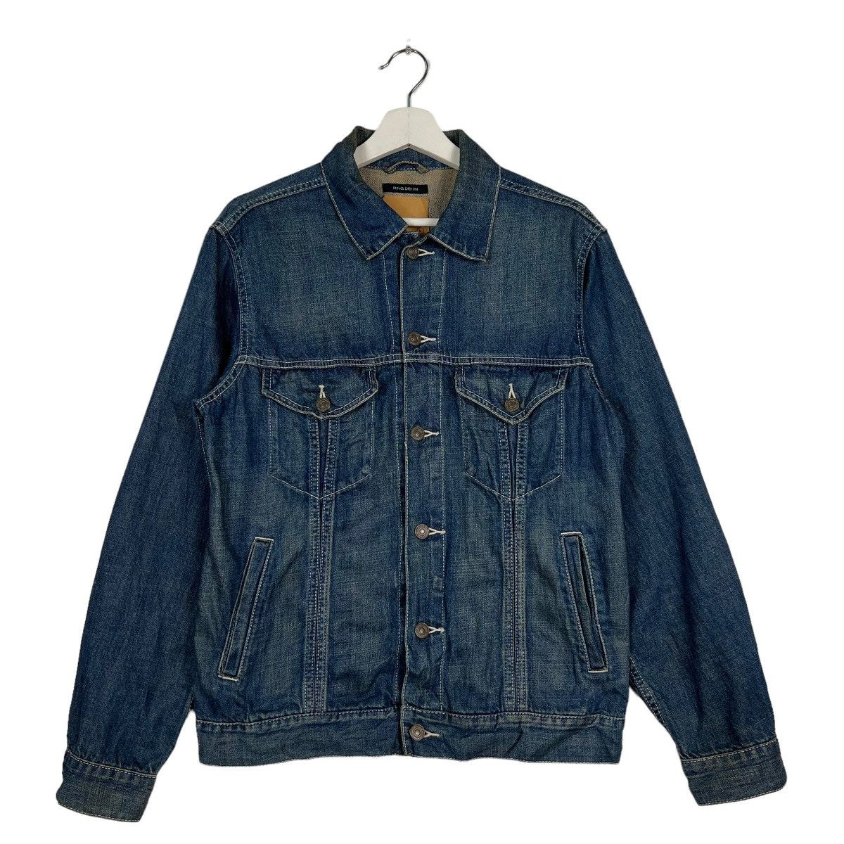 45rpm 🔥 00s JAPANESE RING DENIM TRUCKER JACKET MADE IN JAPAN Size US M / EU 48-50 / 2 - 4 Thumbnail