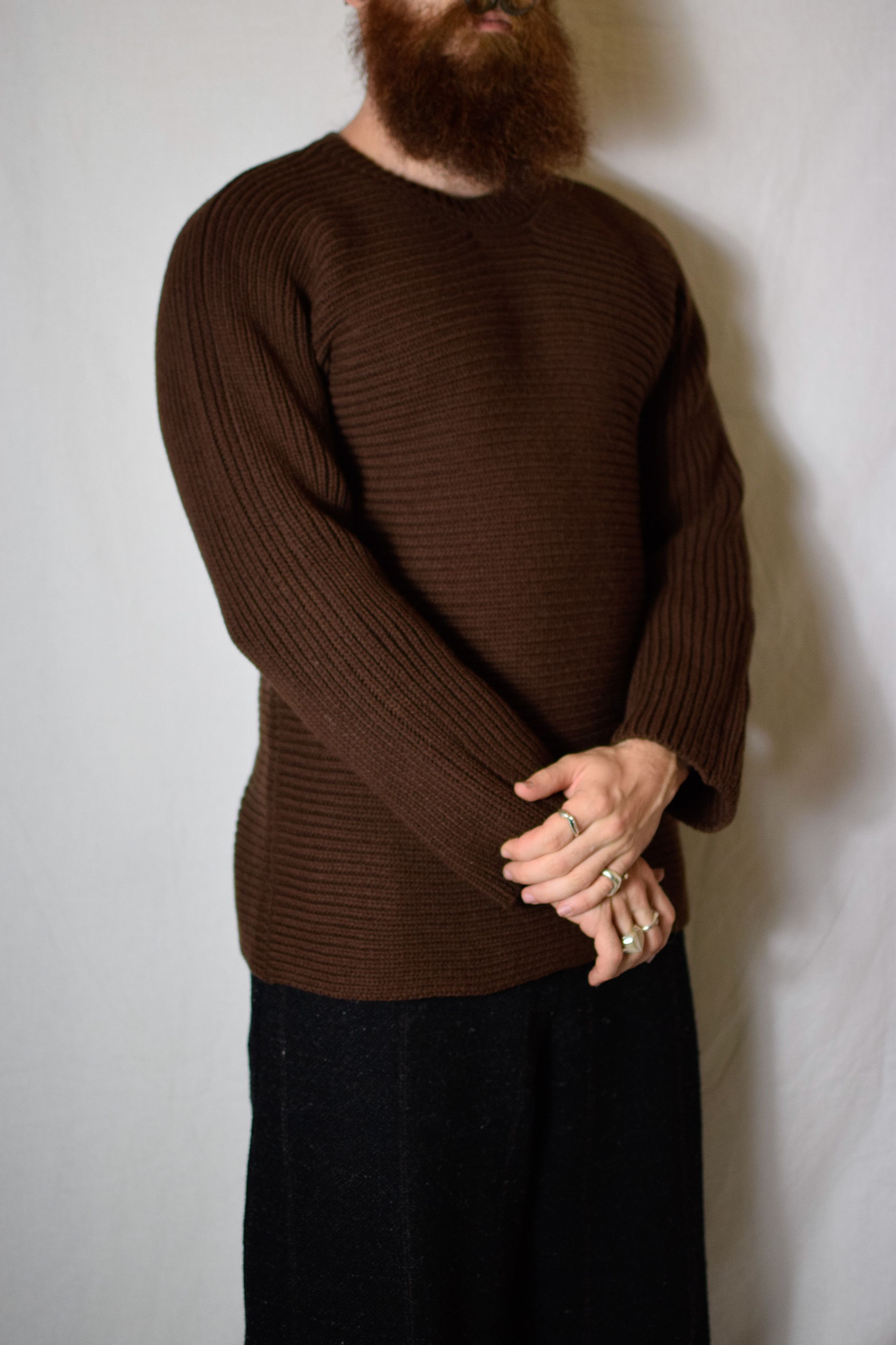 Yohji Yamamoto YYPH AW97 Brown Knit - HI-K12-197 Size US L / EU 52-54 / 3 - 1 Thumbnail