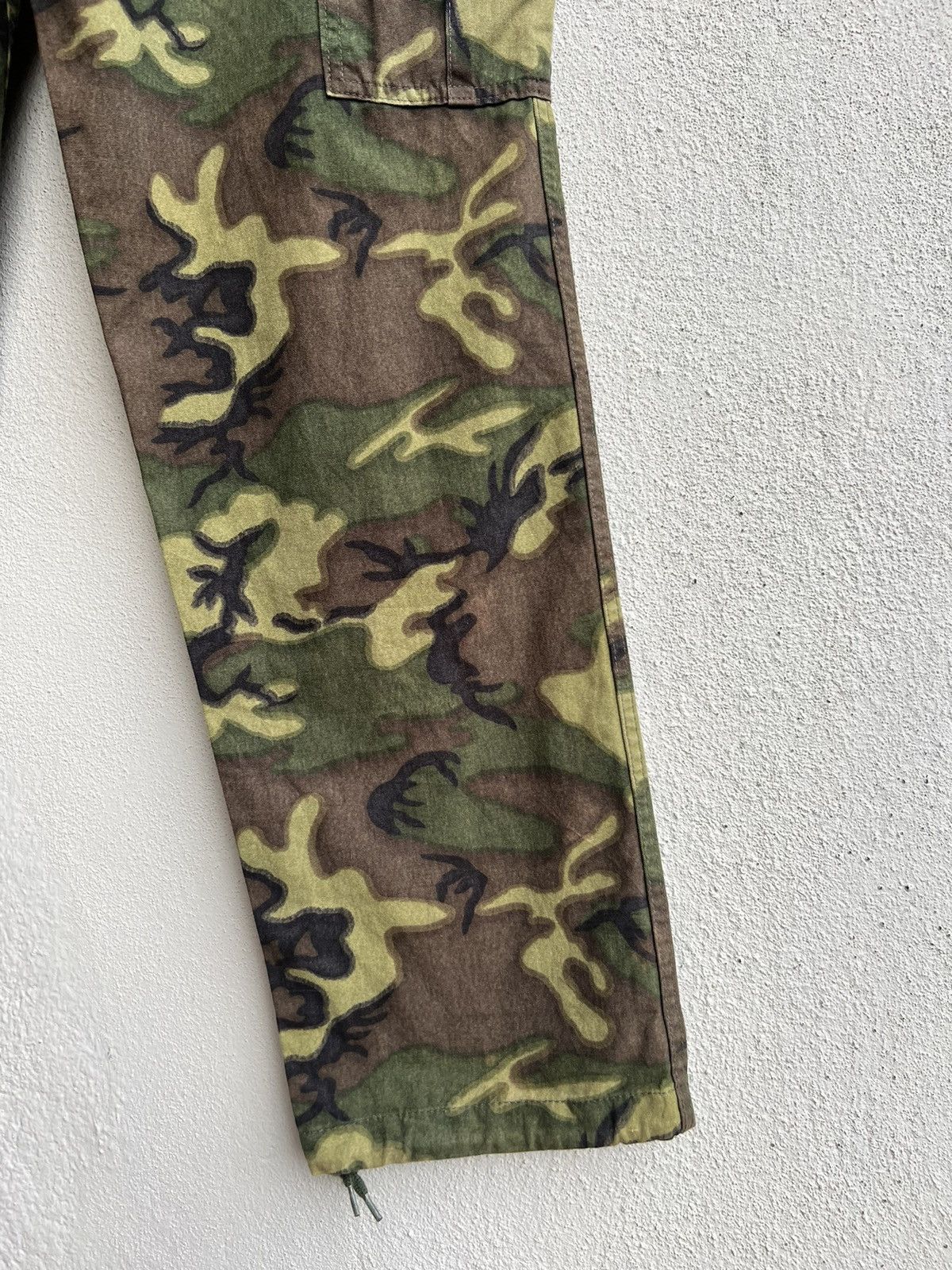 Vintage HOUSTON Japan Erdl Camo Repro Vietnam War Military Trouser Size US 33 - 19 Thumbnail